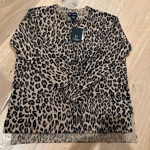 Cashmere animal print sweater C by Bloomingdale’s